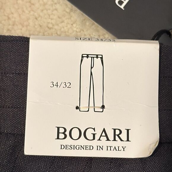 Bogari Dress Pants Mens Size 34 x 32 NWT Brown  Trousers Flat Front Career - Picture 8 of 9
